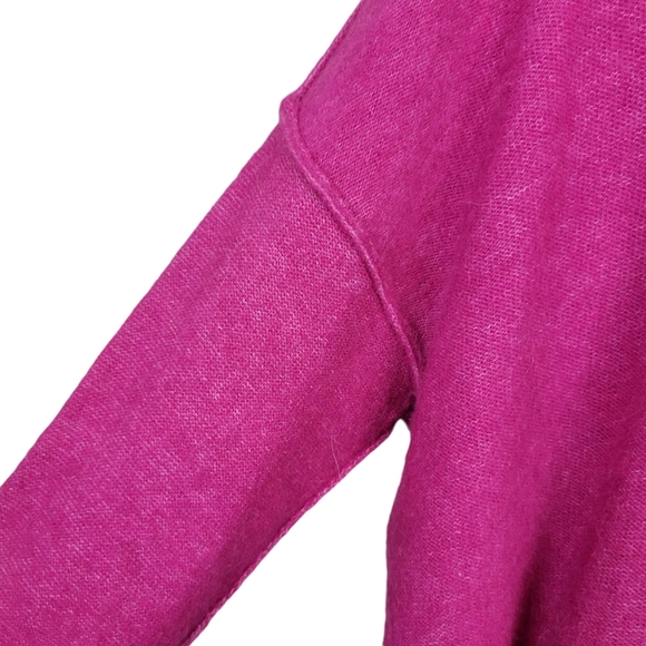 Free People Praline Cozy Henley Sweater Size S Pink Rose Hoodie Wool Alpaca NWOT - Picture 6 of 11